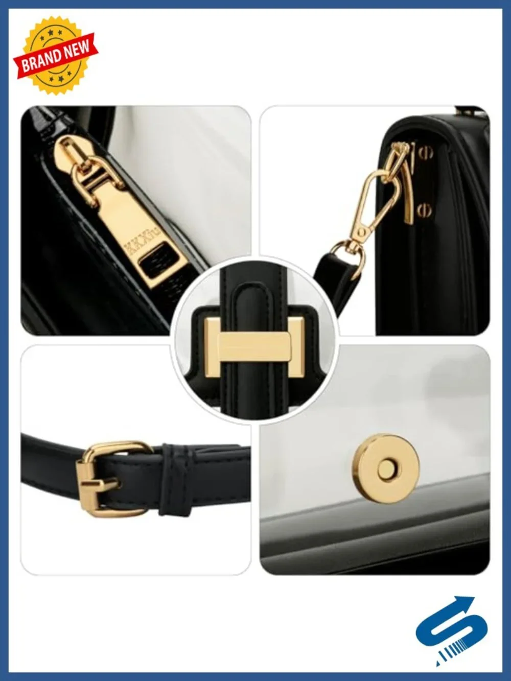 Clear Stadium-Approved Crossbody Bag with Adjustable Strap